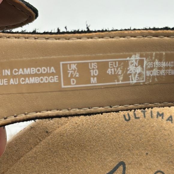 Clark's Collection Black Platform Sandals Size 10 MCS6359F - Picture 7 of 7